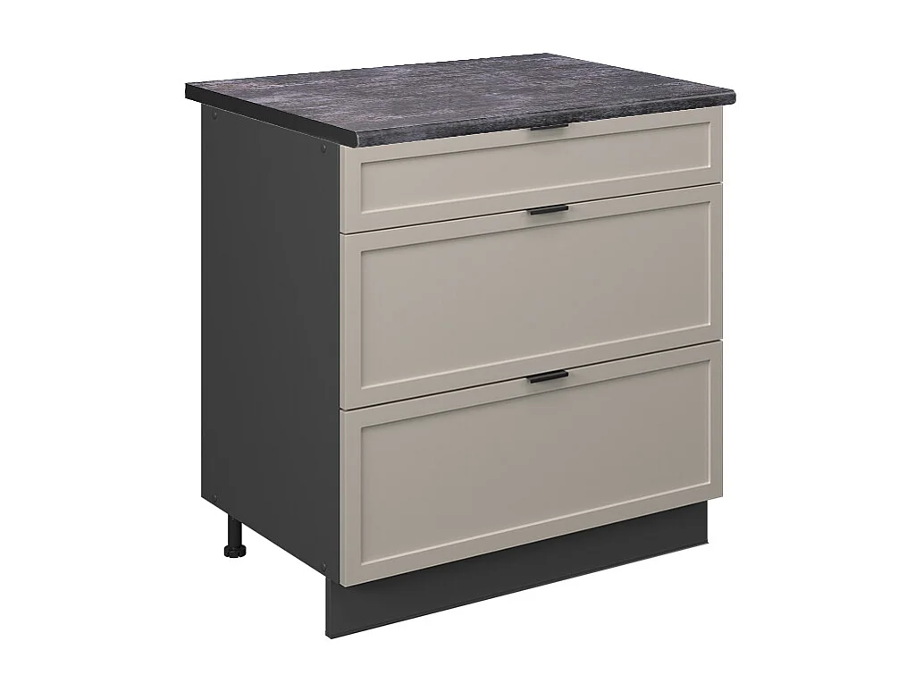 Küchenunterschrank graubeige 80x60x82 fame-line