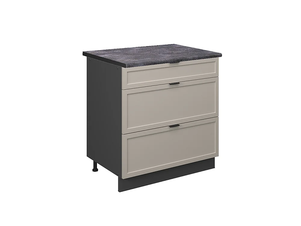 Meuble cuisine grisbeige 80x60x82 fame-line