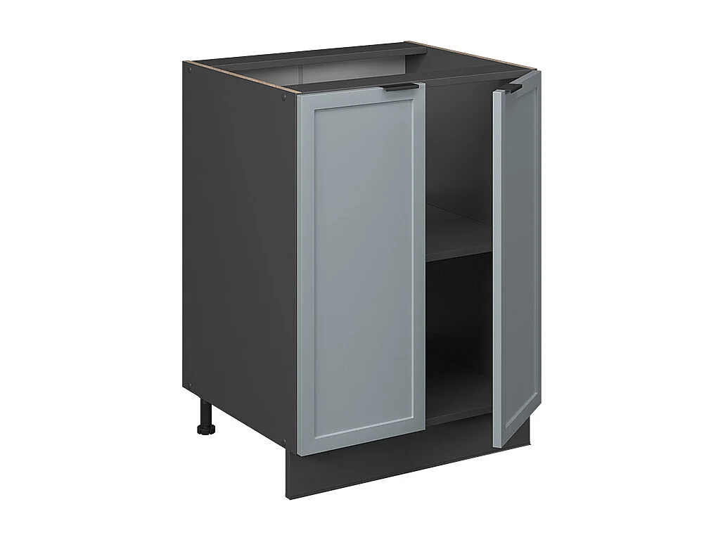 Meuble bas de cuisine bleu clair-gris 60x51.6x82 fame-line