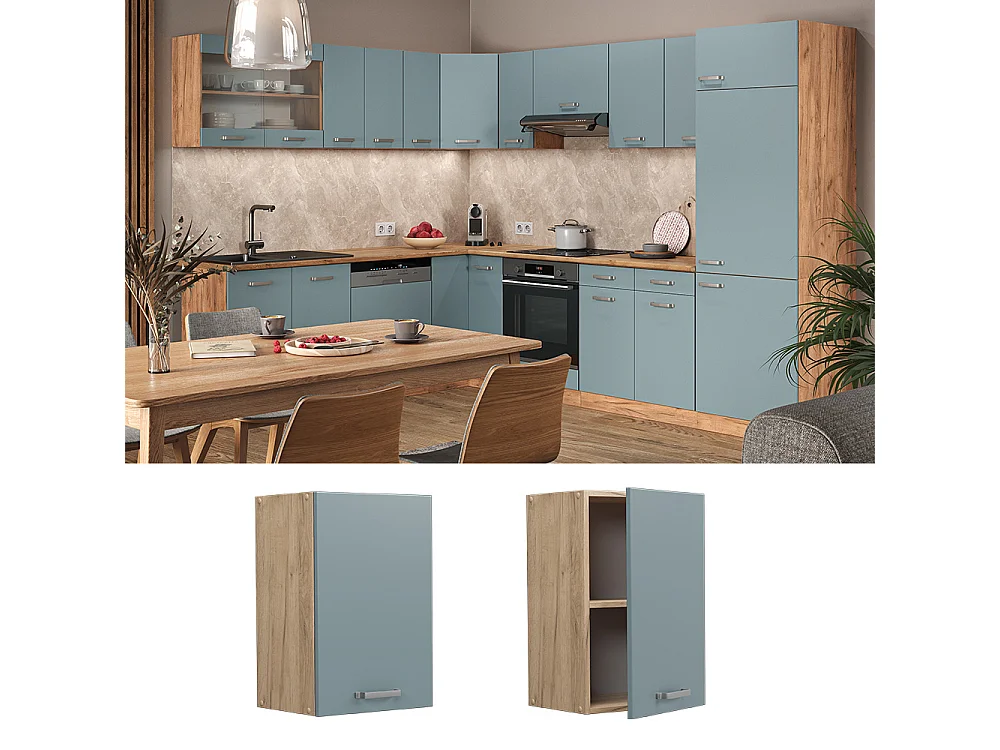Wall cabinet blue-grey 40x31x60 r-line