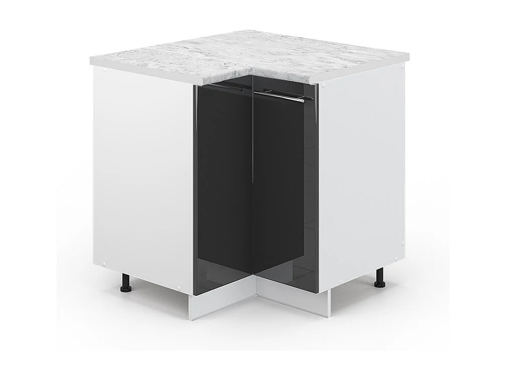 Meuble dangle anthracite haute brillance 80.5x60x82 fame-line