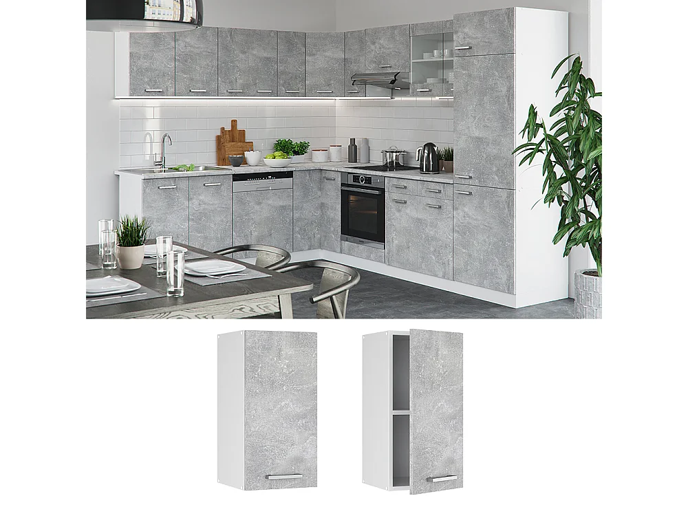 Armario colgante hormigón 30x31x60 r-line