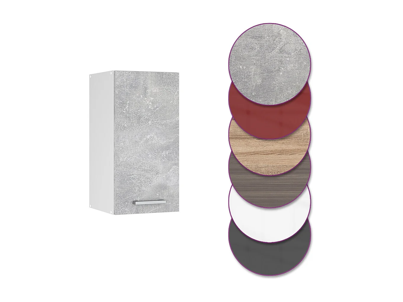 Elément haut de cuisine béton 30x31x60 r-line