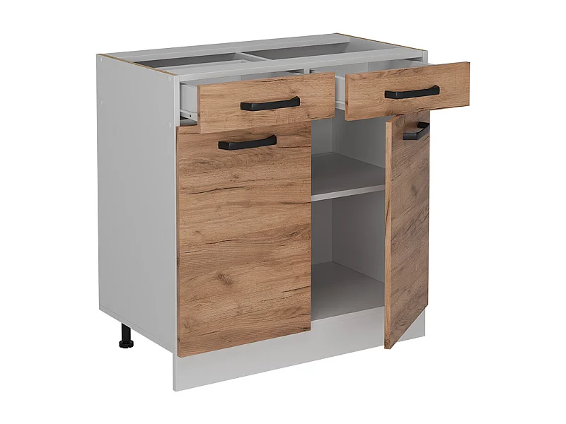 Meuble cuisine chêne de force doré 80x46x81.6 r-line