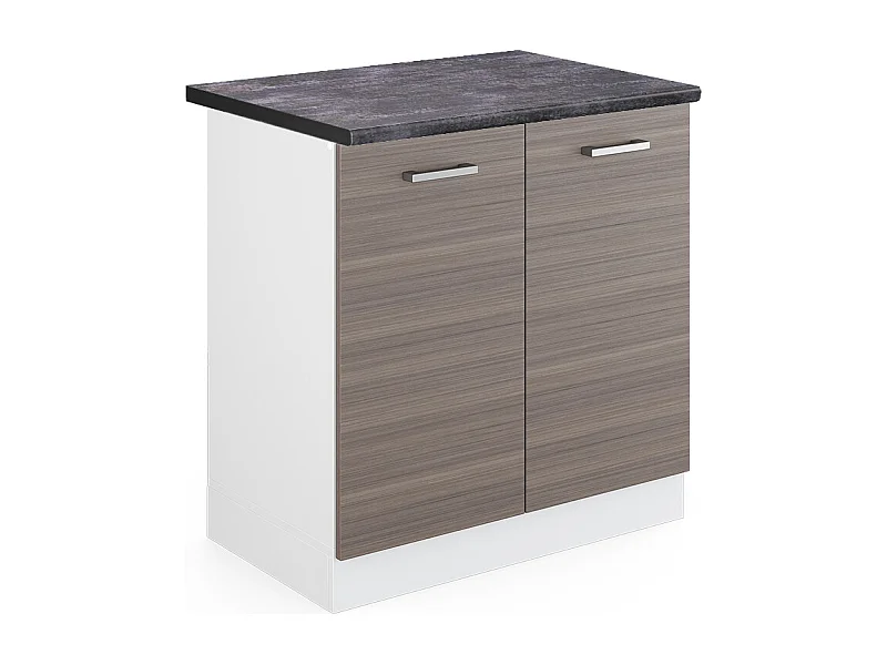 Spülenunterschrank edelgrau 80x60x81.6 r-line