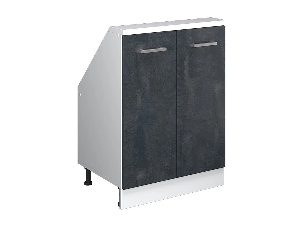 Meuble sous pente béton noir 60x46x81.6 r-line