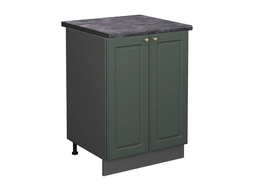 Mobiletto base cucina verde-oro country house 60x60x82 fame-line