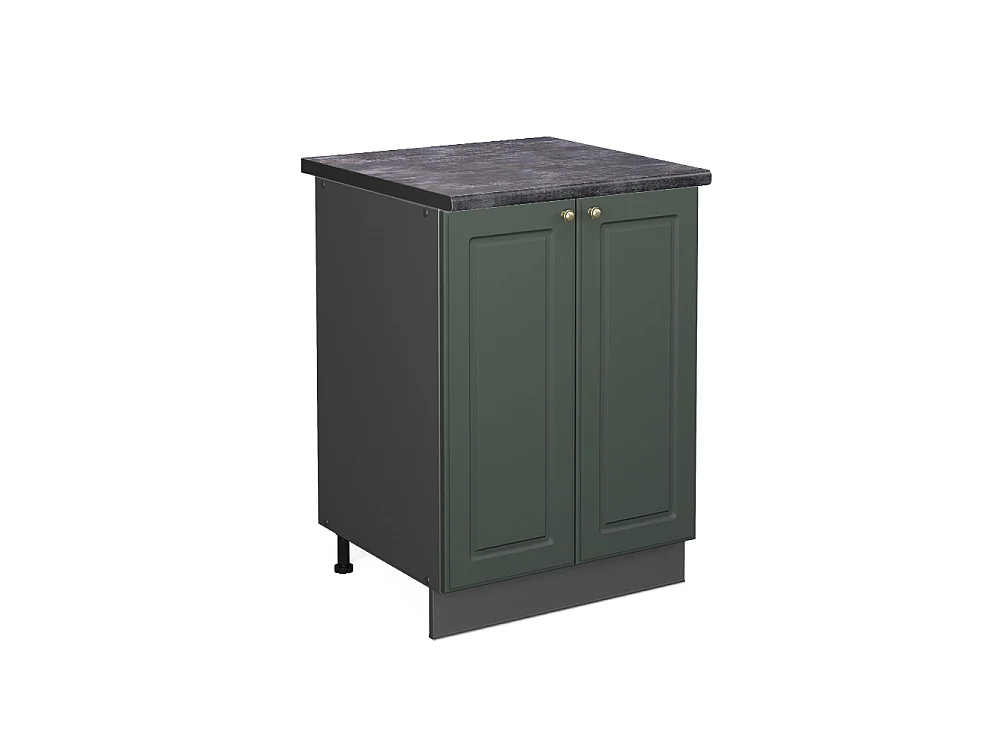 Meuble bas de cuisine vert or campagne 60x60x82 fame-line