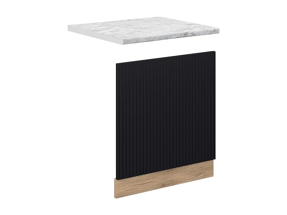 Panel frontal rayas negras 60x1.6x67.4 fame-line