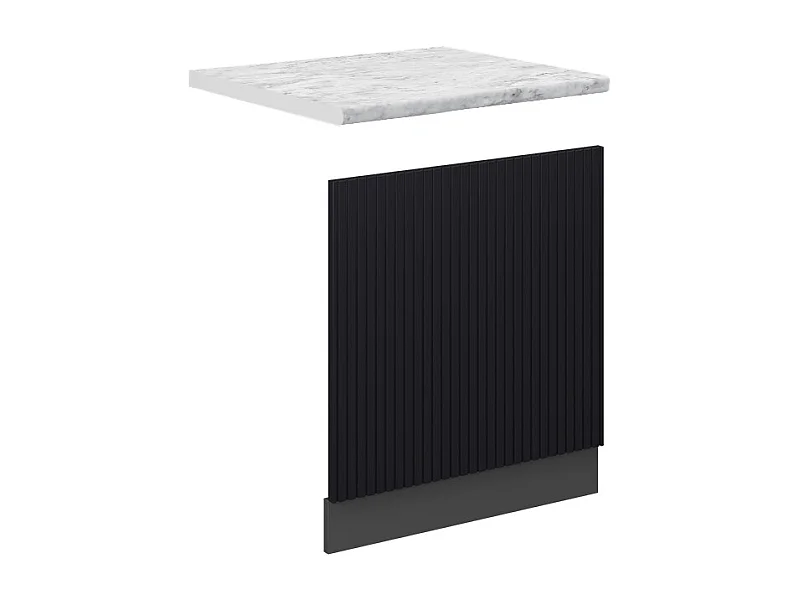 Panel frontal rayas negras 60x1.6x67.4 fame-line