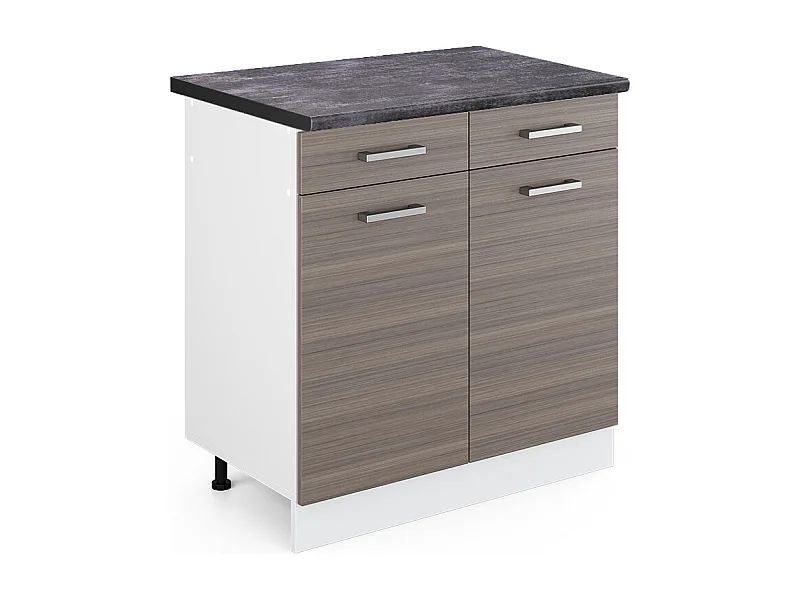 Mobiletto base per cucina grigio nobile 80x60x81.6 r-line