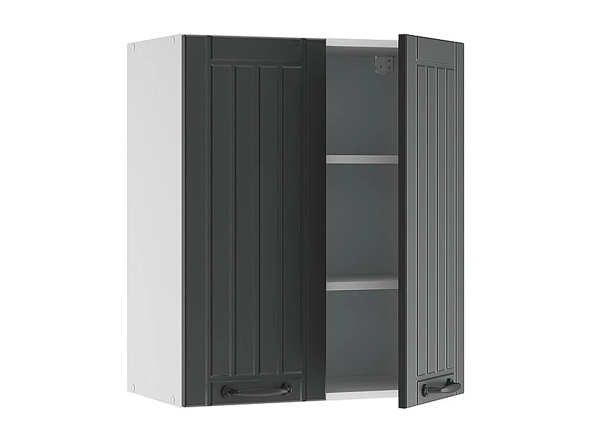 Elément haut de cuisine anthracite campagne 60x34.1x72 fame-line