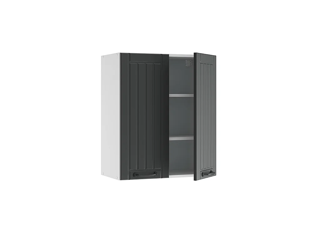 Elément haut de cuisine anthracite campagne 60x34.1x72 fame-line