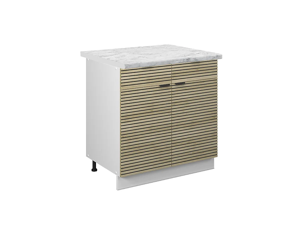 Meuble cuisine panneau en chêne 80x60x82 fame-line