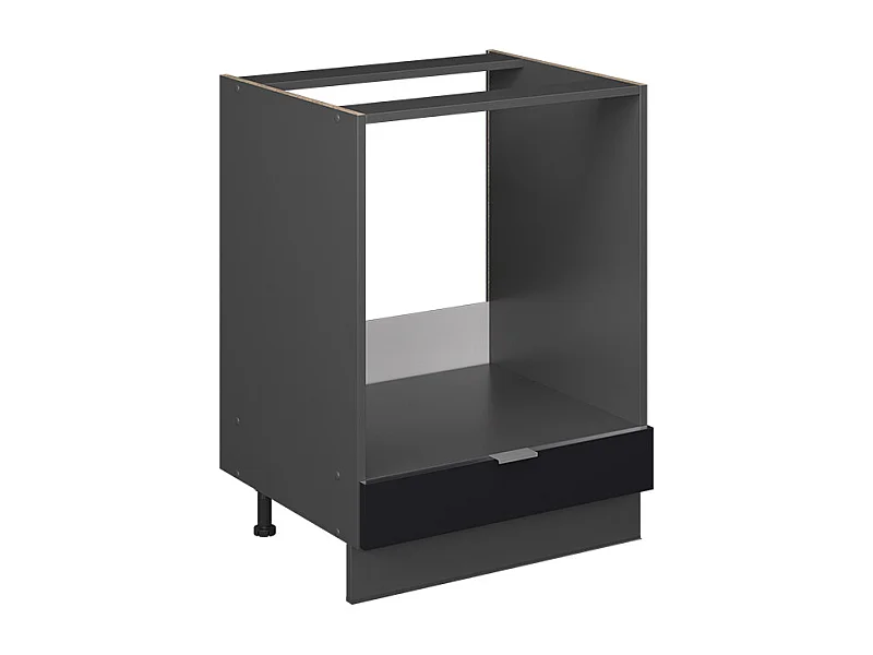 Armario para horno empotrado rayas negras 60x60x82 fame-line