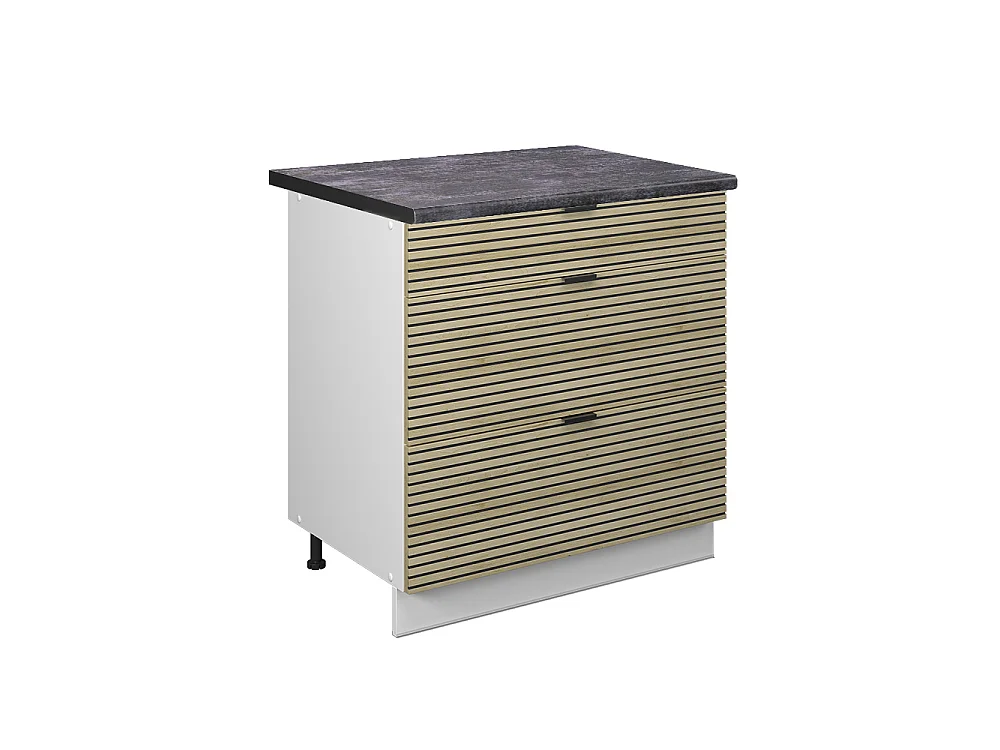 Meuble cuisine panneau en chêne 80x60x82 fame-line