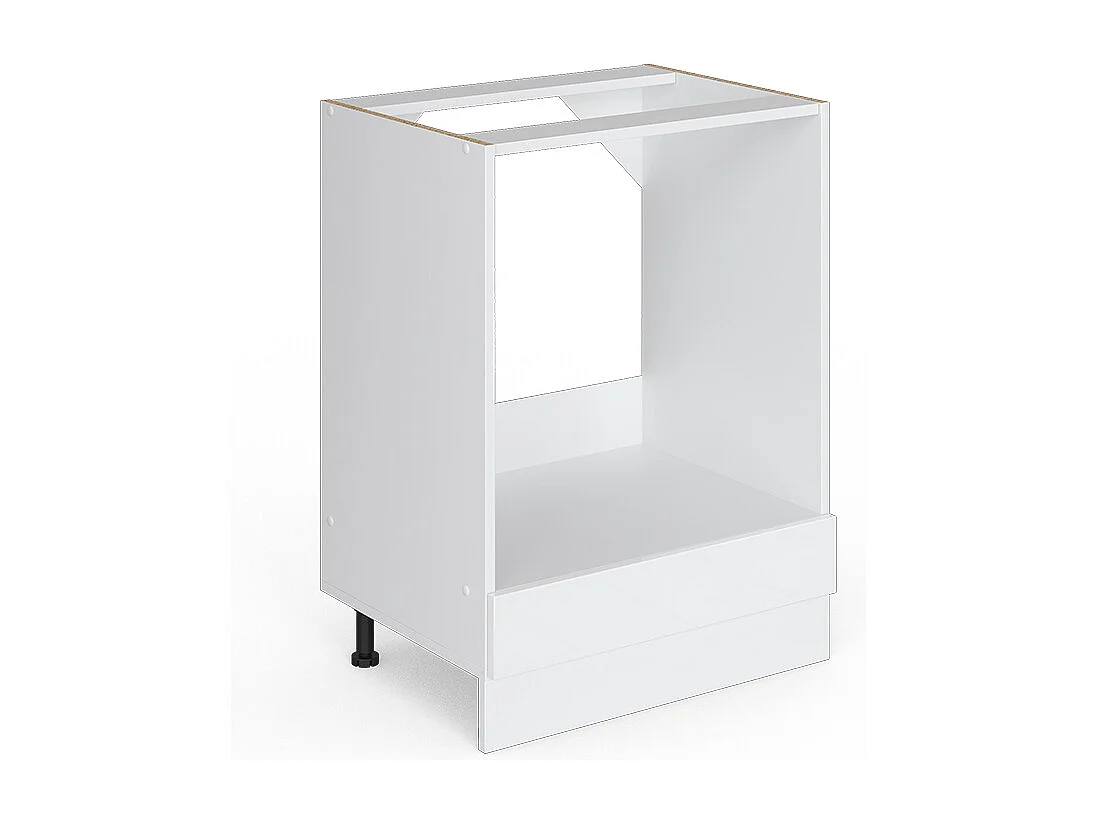 Armario para horno empotrado blanco alto brillo 60x46x81.6 r-line