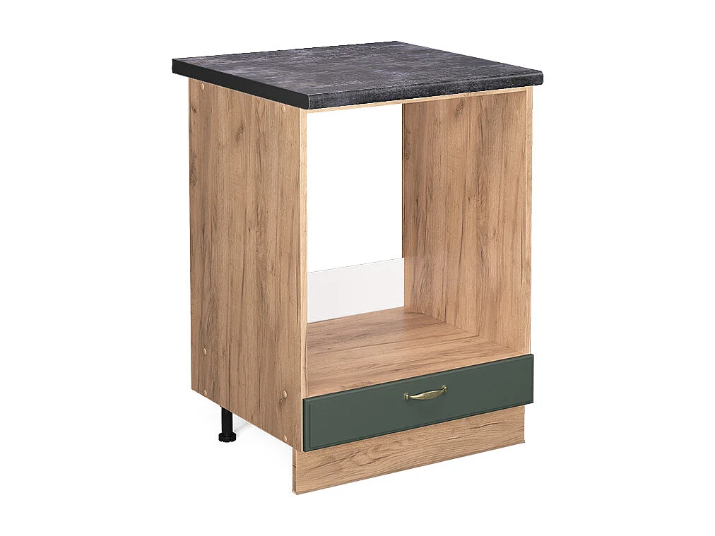 Meuble pour four vert or campagne 60x60x82 fame-line