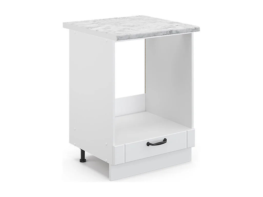 Mobile per forno da incasso bianco casa di campagna 60x60x82 fame-line