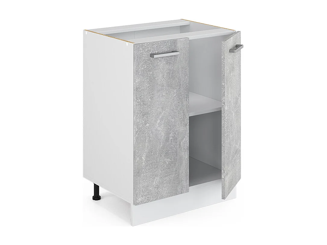 Meuble bas de cuisine béton 60x46x81.6 r-line