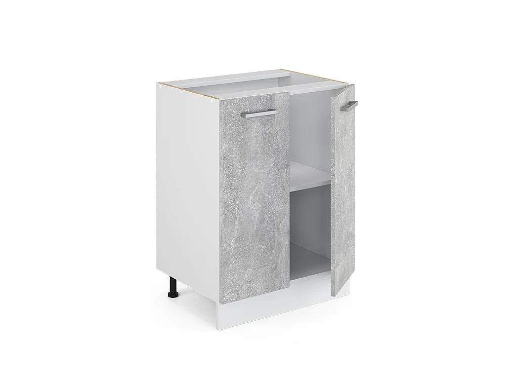 Mobiletto base cucina calcestruzzo 60x46x81.6 r-line