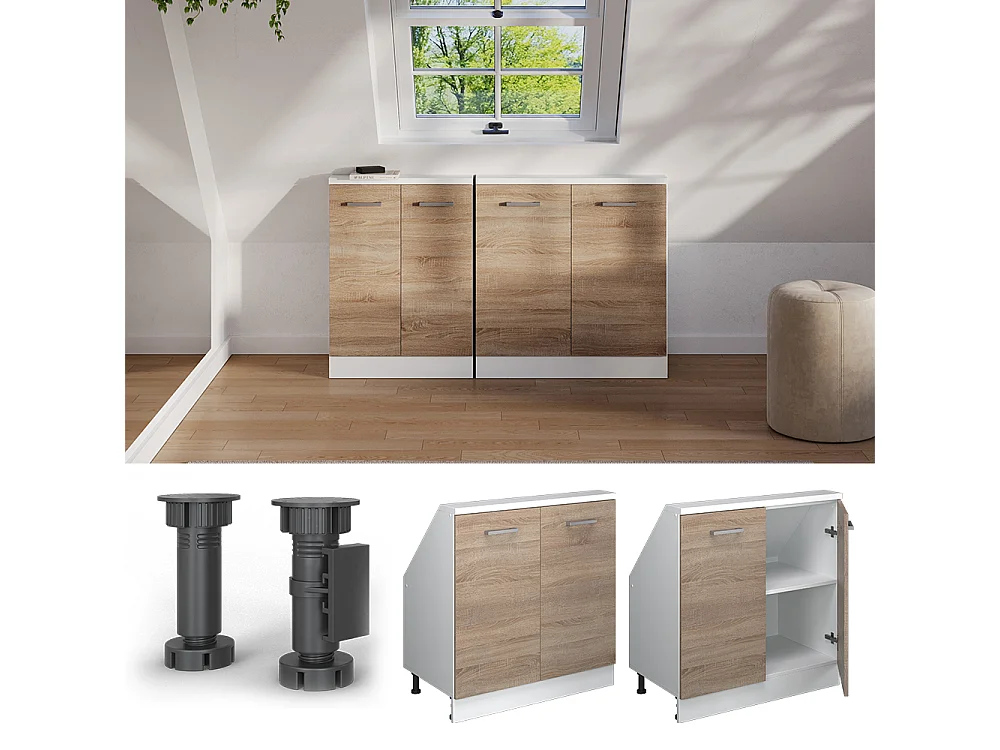 Meuble sous pente sonoma 80x46x81.6 r-line