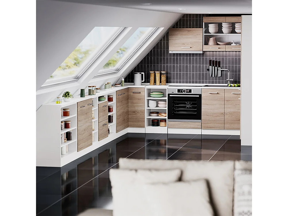 Küchenschrank für Dachschrägen sonoma 80x46x81.6 r-line