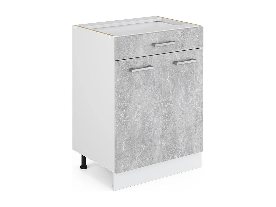 Mobiletto base per cucina calcestruzzo 60x46x81.6 r-line