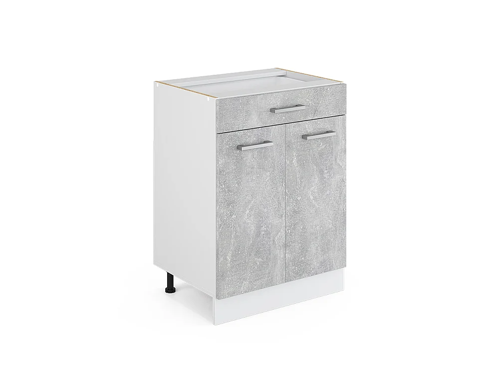 Mobiletto base per cucina calcestruzzo 60x46x81.6 r-line