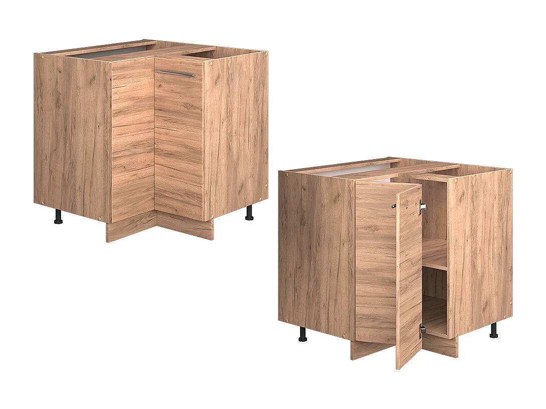 Meuble dangle chêne de force doré 80.5x60x82 fame-line