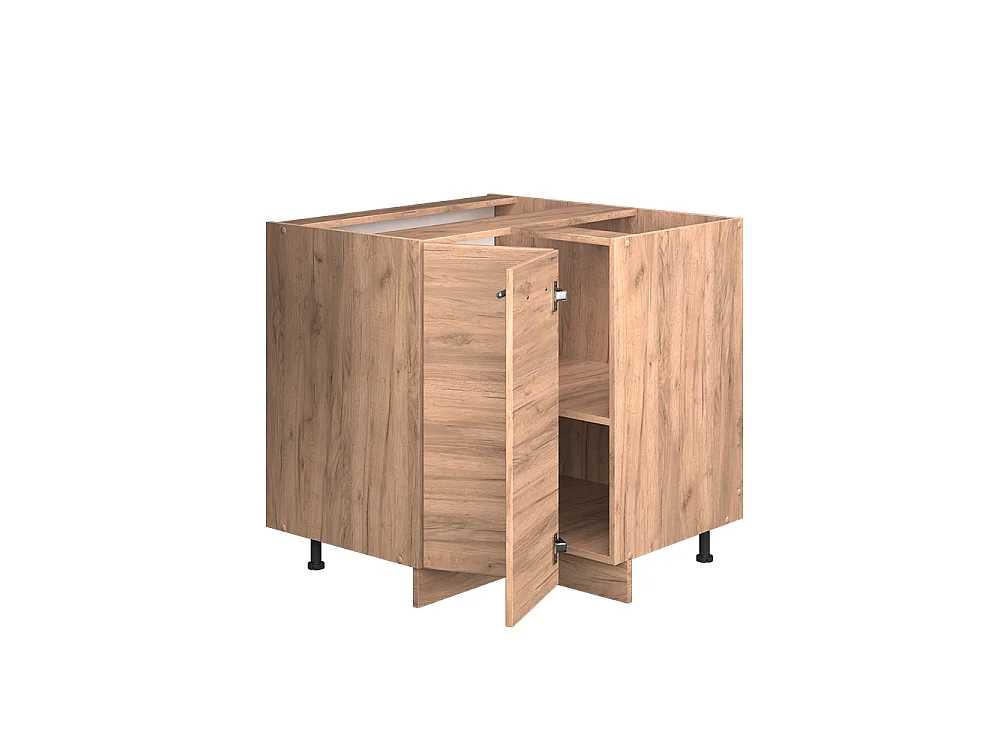 Eckunterschrank goldkraft eiche 80.5x60x82 fame-line
