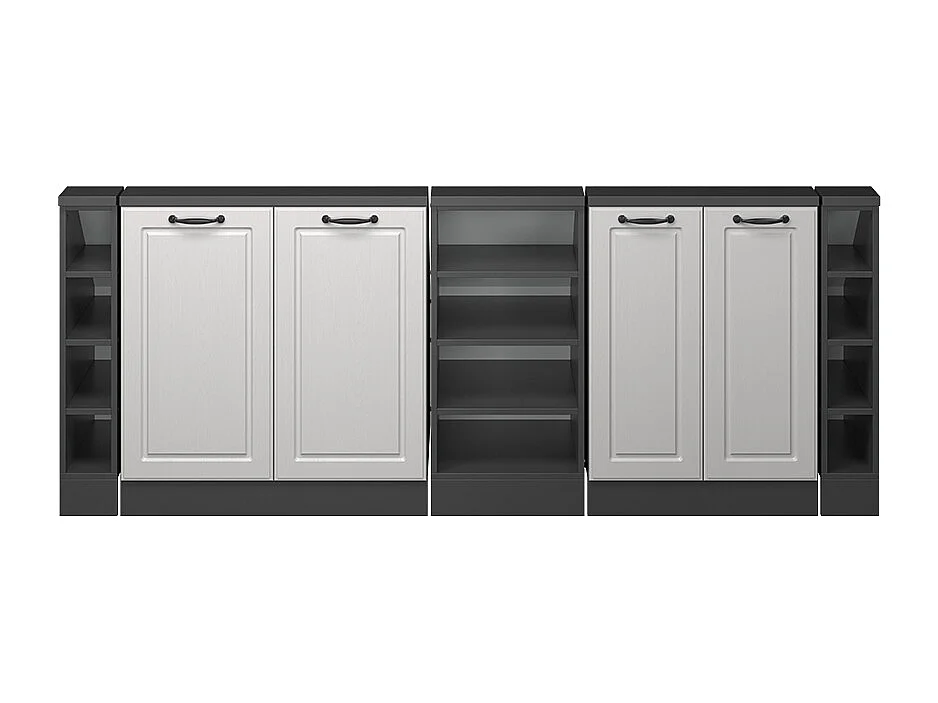 Meuble sous pente blanc campagne 215x46x81.6 r-line