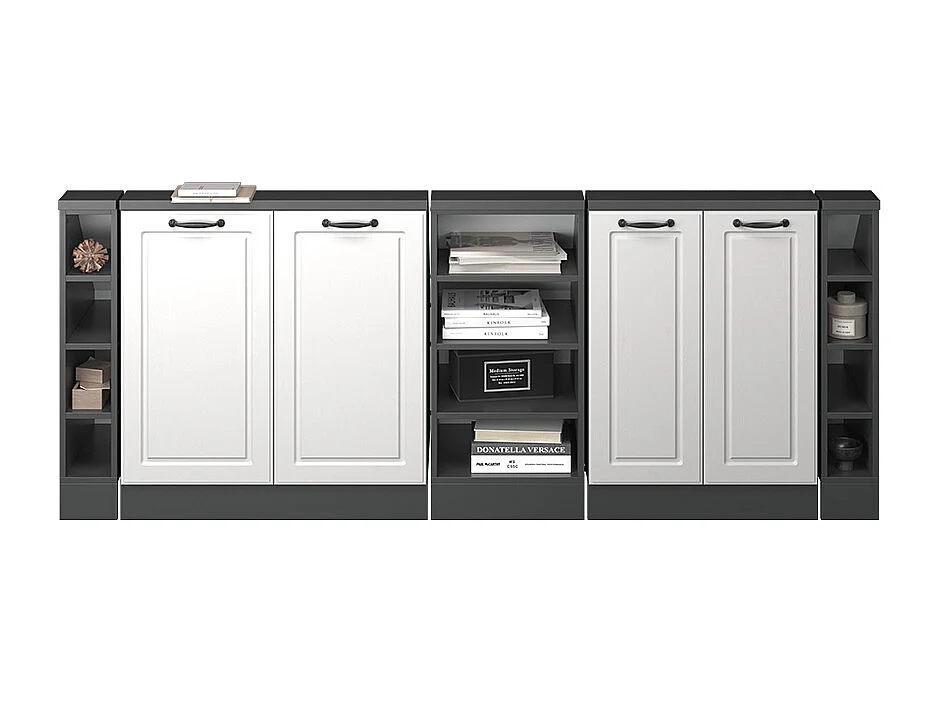 Meuble sous pente blanc campagne 215x46x81.6 r-line