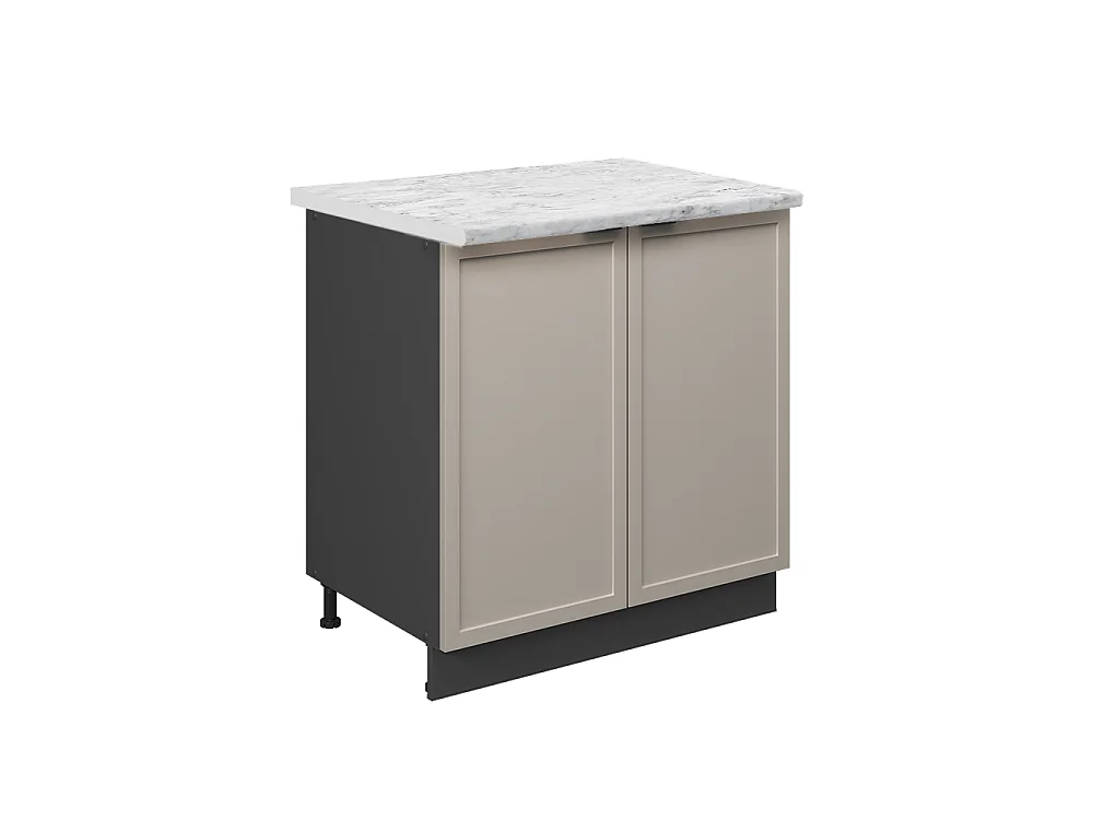 Meuble bas sous-évier grisbeige 80x60x82 fame-line