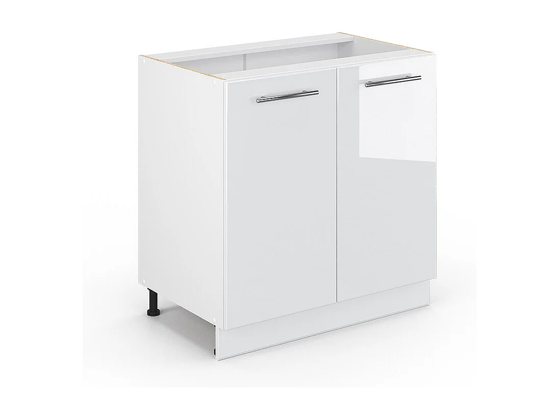 Mobile lavello cucina bianco lucido 80x51.6x82 fame-line