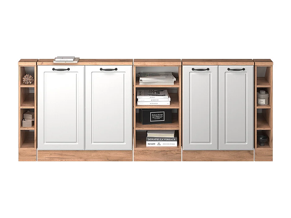 Meuble sous pente blanc campagne 210x46x81.6 r-line