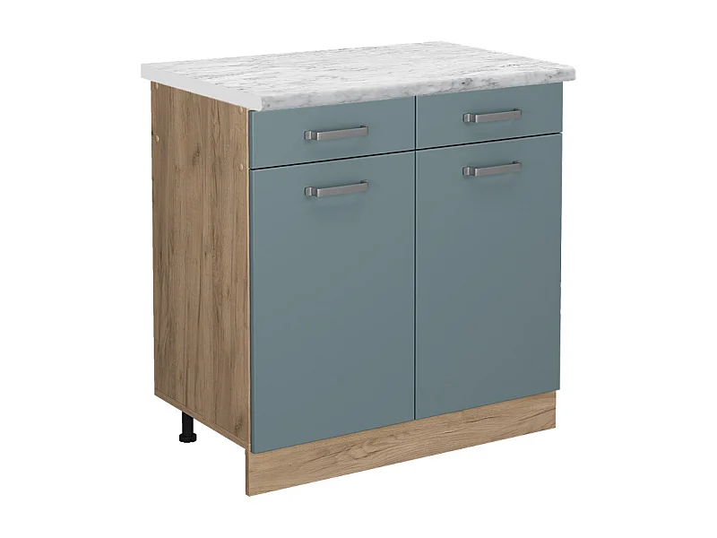 Meuble cuisine bleu-gris 80x60x81.6 r-line