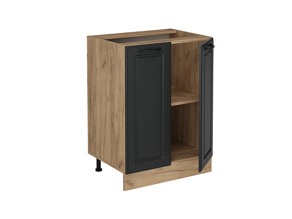 Mueble bajo de cocina antracita casa de campo 60x60x81.6 r-line