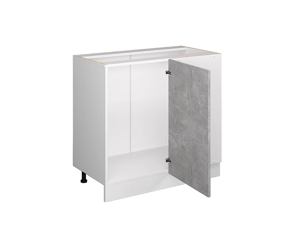 Corner cabinet concrete 86x60x81.6 r-line