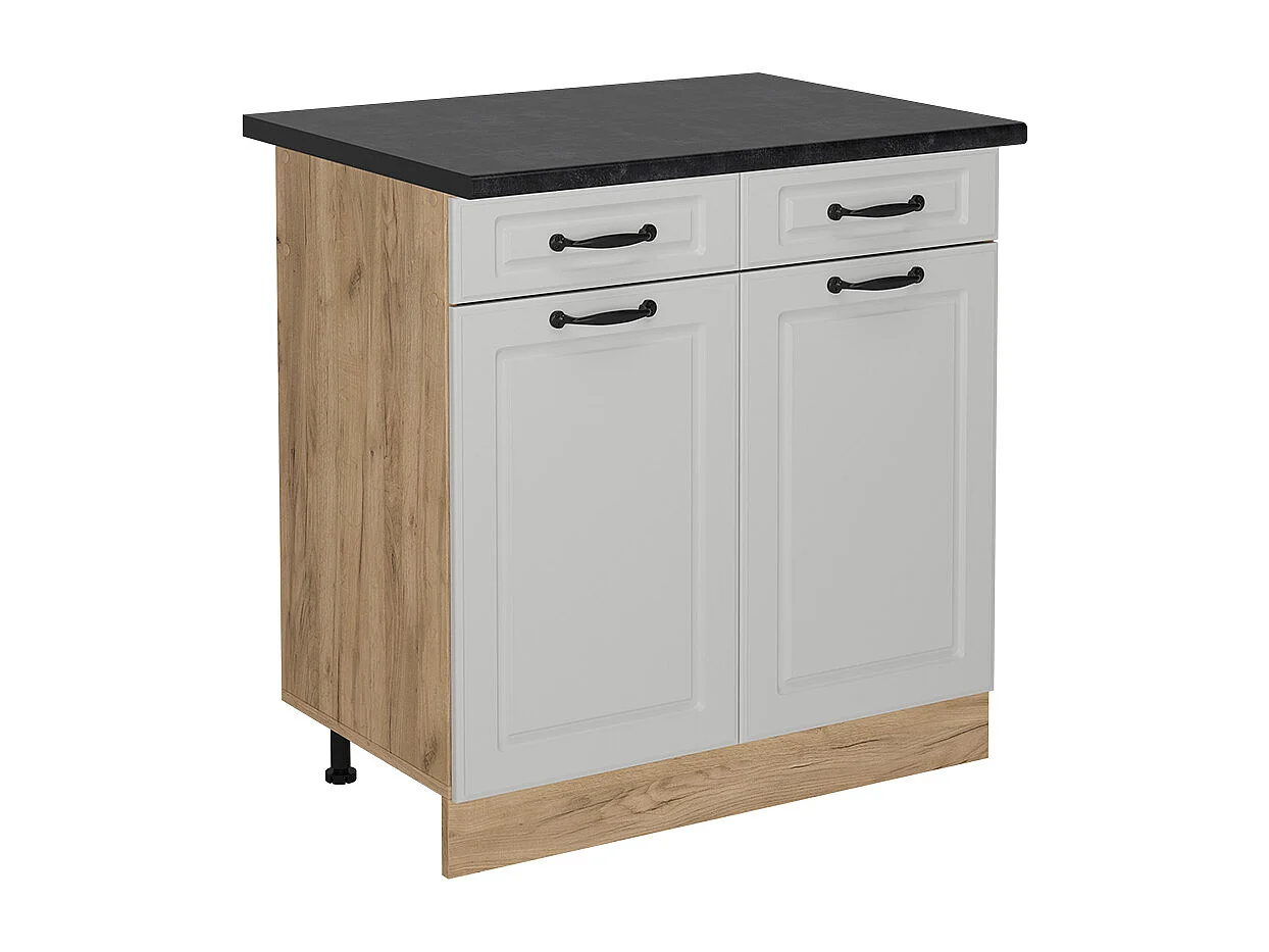 Mueble bajo de cocina blanco casa de campo 80x60x81.6 r-line