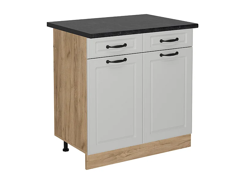 Meuble cuisine blanc campagne 80x60x81.6 r-line