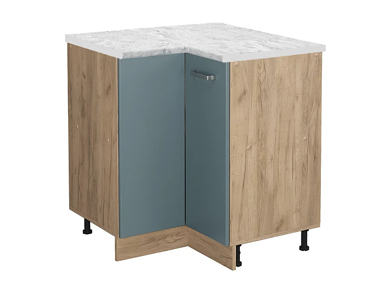 Armario de esquina gris azulado 75.6x60x81.6 r-line