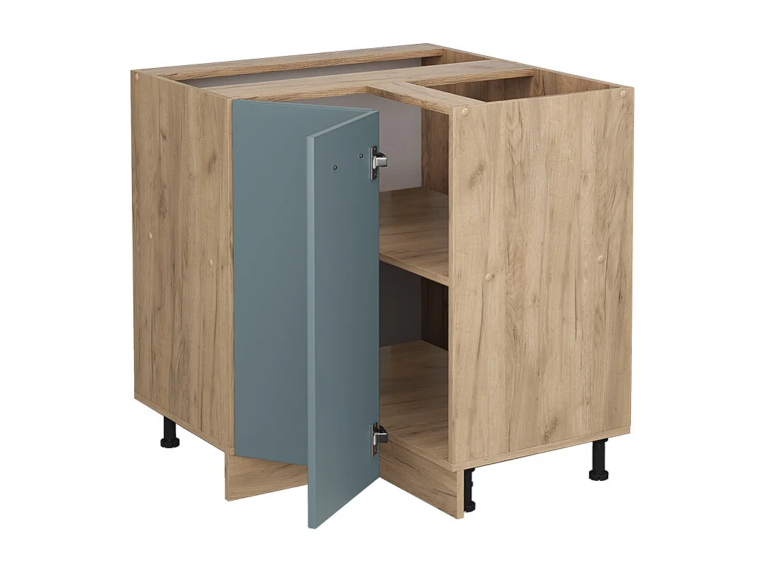 Mobile ad angolo cucina grigio-blu 75.6x60x81.6 r-line