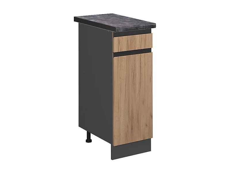 Mueble bajo de cocina roble dorado 30x60x81.6 r-line