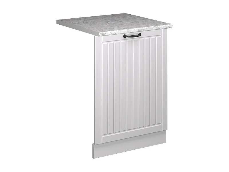 Façade de lave-vaisselle blanc campagne 60x1.6x81.8 fame-line