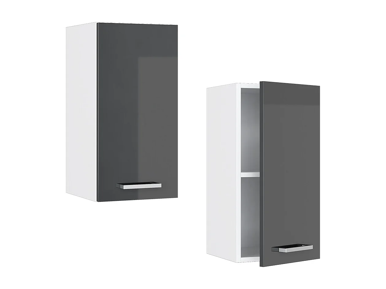 Hangkast antraciet hoogglans 30x31x60 r-line