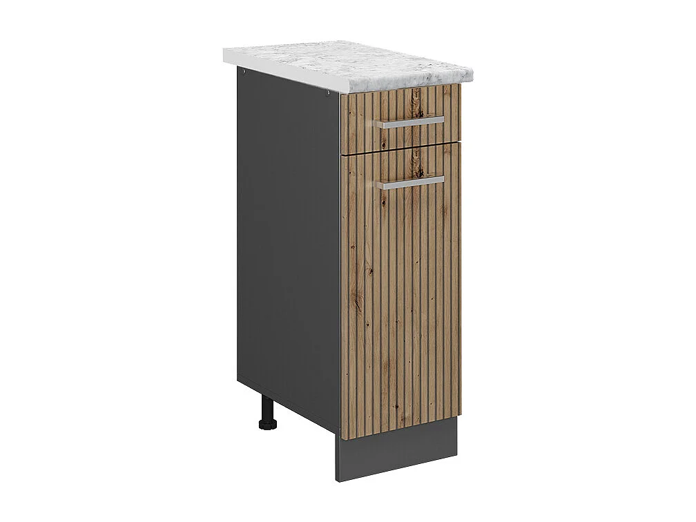Mueble bajo de cocina roble artesanal 30x60x81.6 r-line