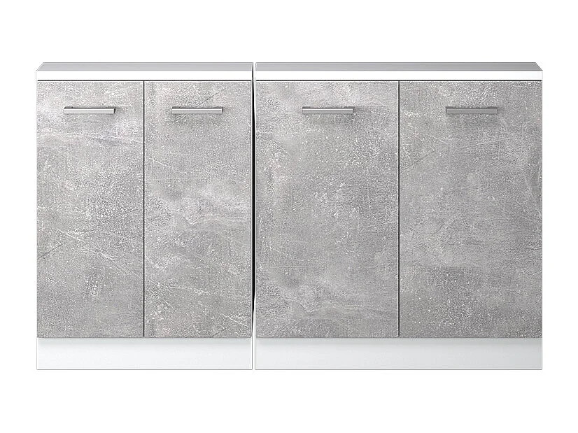 Meuble sous pente béton 140x46x81.6 r-line