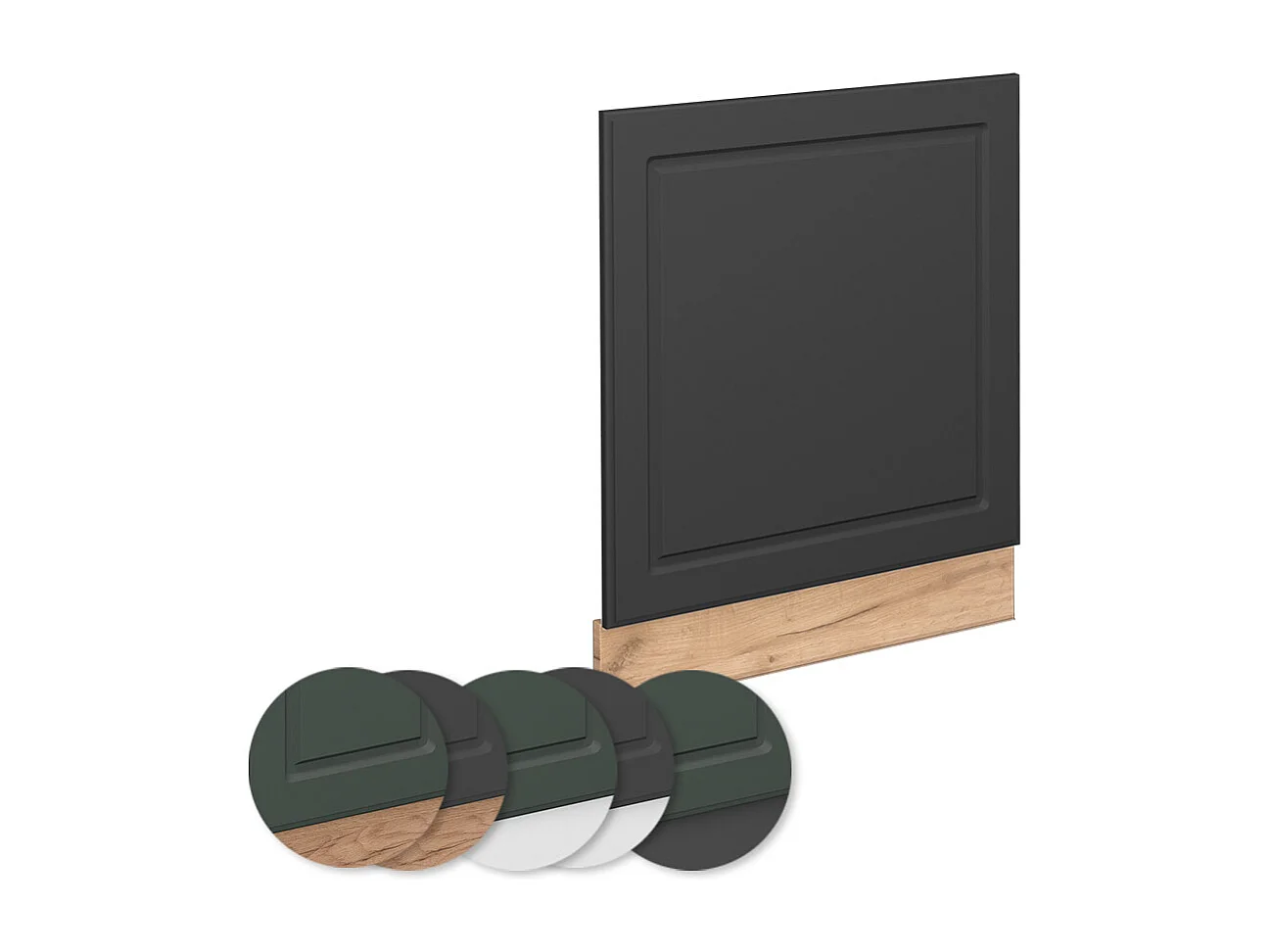 Panel frontal antracita-oro 60x1.6x67.4 fame-line