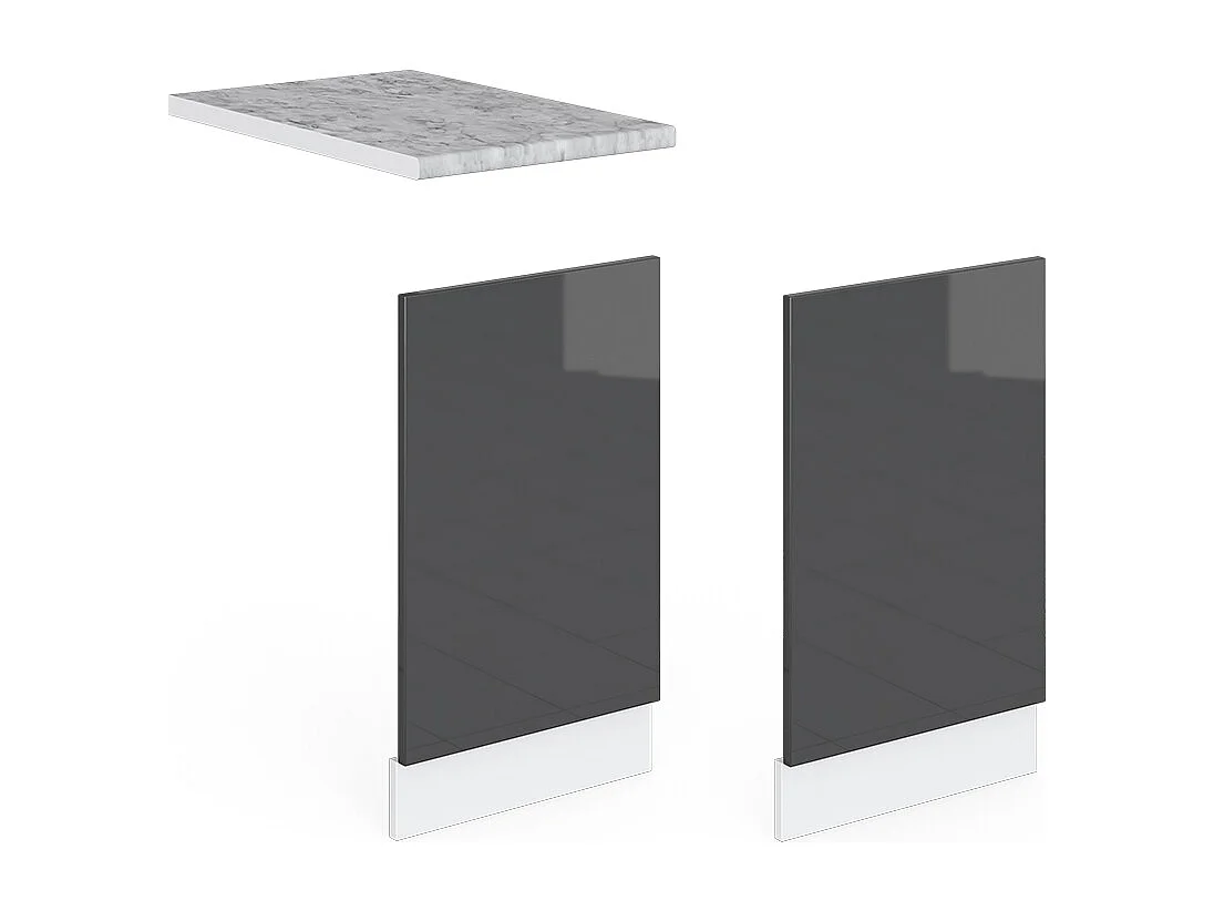 Façade anthracite haute brillance 45x1.6x57.2 r-line